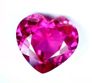 Glossy Pink Ruby Heart Shape 30.10 Ct+ Natural Burmese Loose Certified Gemstone - Picture 1 of 5