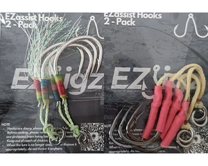 Ganchos de asistencia EZJigz Jigging vertical lento con anillos divididos doble asistencia - Paquete de 2 - Imagen 1 de 4