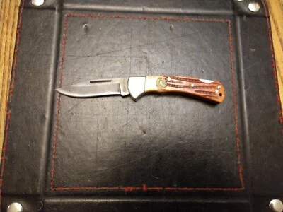 Remington Knife Lockback Bone Handles 2 5/8" Stainless Steel Stone Washed Blade