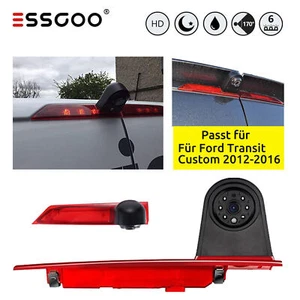 ESSGOO Rückfahrkamera für Ford Transit Custom Transporter Kamera Bremsleuchte - Bild 1 von 12