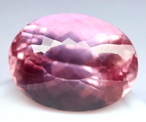 25.55 Ct FLAWLESS Natural Ceylon Padparadscha Sapphire Oval Cut Loose Gemstone - Picture 1 of 7