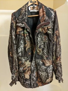 Gamehide Mens Camo Mossy Oak Jacket Size Large silent fleece - Picture 1 of 6