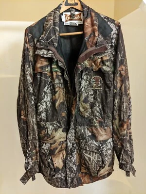 Gamehide Mens Camo Mossy Oak Jacket Size Large silent fleece - Image 1 of 4