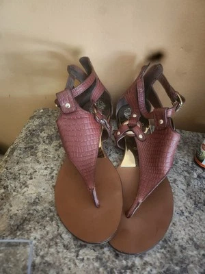 New Vince Camuto Arentha Sandals Women’s Size 8 Brown Leather Gladiator Festival - Image 1 of 4