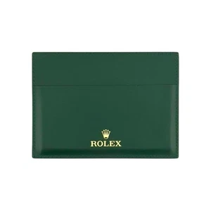 Rolex Original - Portatarjetas de garantía de cuero liso - Imagen 1 de 2