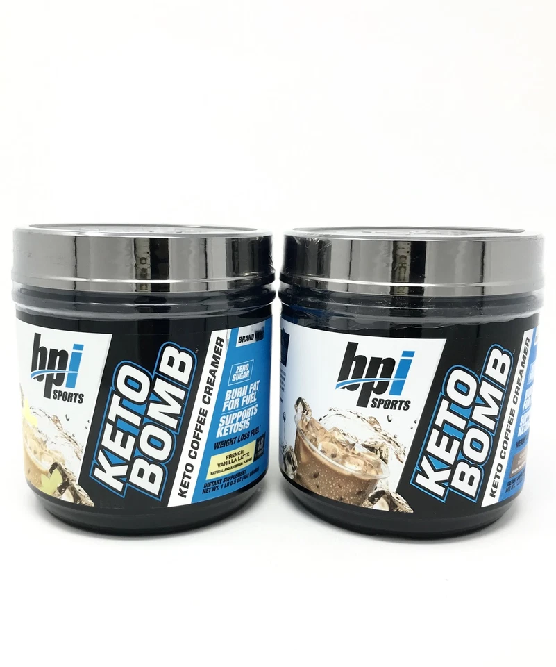 BPI Keto Bomb Crema Caramelo Macchiato y Vainilla Francesa - Paquete de 2 Foto 1 de 1