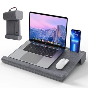 Lap Desk, Fits up to 15.6 inch Laptop Desk Portable & Foldable Lap Stand, Bui... - Picture 1 of 7