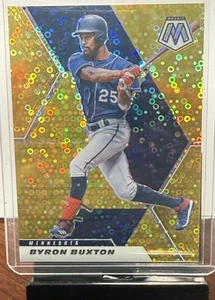 2021 Panini Mosaic Byron Buxton Gold Prizm 01/10 #94 Minnesota Twins 🔥 SSP - Picture 1 of 2