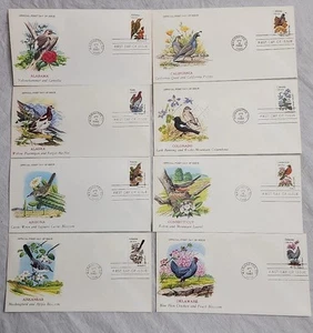 First Day Cover STAMP Collection - The Official Birds & Flowers of Our 50 States - Picture 1 of 15