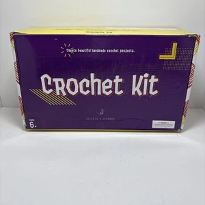 Hearth & Harbor Crochet Kit 20 Colors Yarn Hooks Tote Bag - Picture 1 of 6