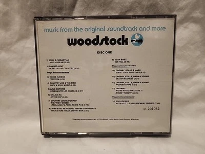 WOODSTOCK Music From the Original Soundtrack and More 2 CD's CLASSIC ROCK VG+ Foto 1 de 4