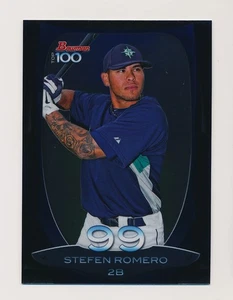 STEFEN ROMERO ⚾ 2013 Bowman Chrome Top 100 Prospects Insert #BTP-99 Mariners - Picture 1 of 1