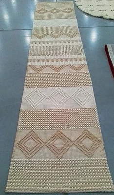 Alfombra mancha trasera beige/marfil 2'-3" x 12'-0" precio reducido 1172792286 NAT102B-212 Foto 1 de 4