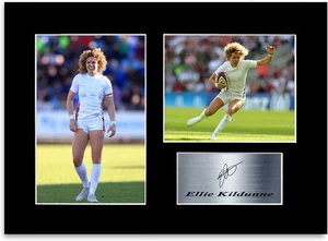 Ellie Kildunne England Frauen Rugby signiert Foto Display Halterung Poster Druck A4 - Bild 1 von 1