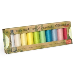 Gutermann Thread Set RPET 10SP Pastel, Multicolor, One Size - Picture 1 of 1