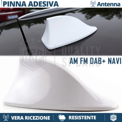 Antenna PINNA DI SQUALO Bianca PER KIA SORENTO, SPORTAGE 1-2 Ricezione AM-FM-DAB - Immagine 1 di 4
