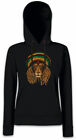 Rastafari Lion III Women Hoodie Sweatshirt Rasta Jah Babylon Reggae Jamaica