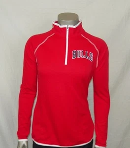 Chicago Bulls Majestic Women's Authentic Collection 1/4-Zip Fleece - Picture 1 of 1