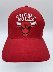 VTG NBA CHICAGO BULLS STARFIT STARTER HAT Fitted Size 6 5/8-7 /18 - Picture 1 of 8