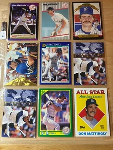 Lotto 9 carte Don Mattently MLB New York Yankees-11 - Foto 1 di 2