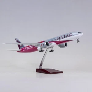 Extra Large Qatar Airways Boeing 777 Aircraft Model Plane Toy Gift - 1/157 Scale - Picture 1 of 6