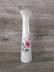 Schmale Vase Fürstenberg Dahlie rosa Blume - Bild 1 von 1