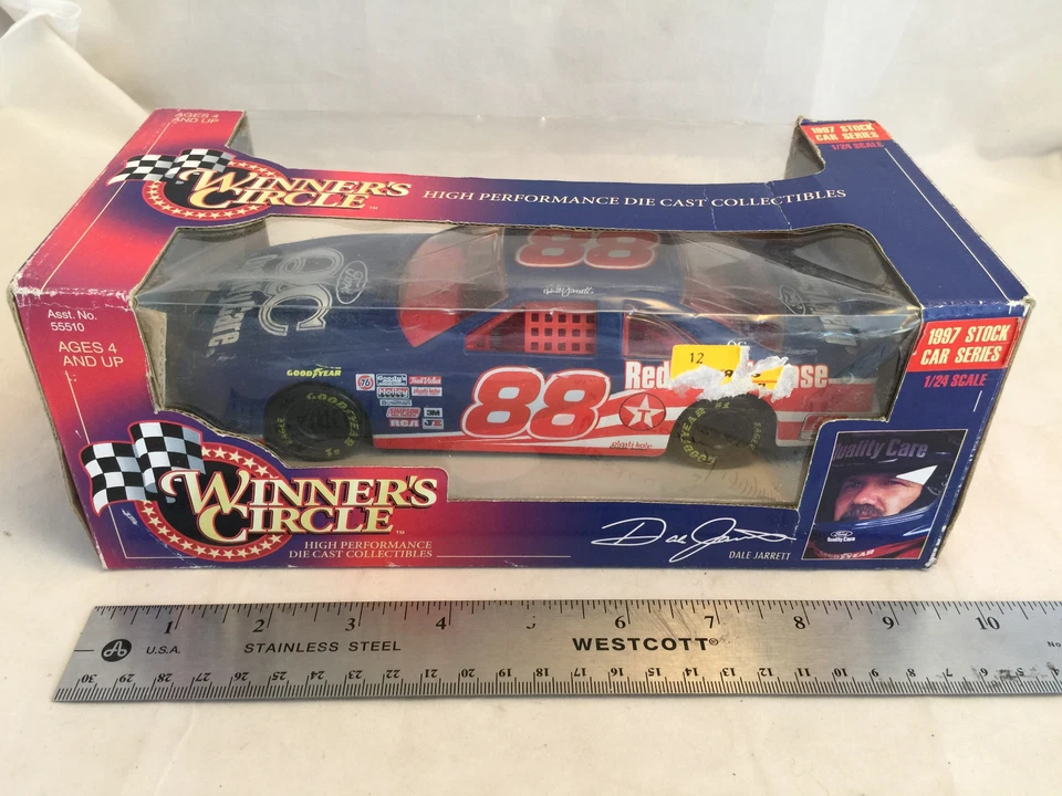 Winner's Circle Dale Jarrett #88 Ford Quality Care 1997 Thunderbird 1 24