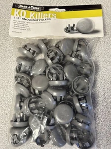 50x Rack-a-Tiers 1/2" KO Killer Plastic Knock out Fillers KOK50 Box Plug ETD .50 - Picture 1 of 3