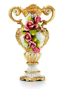 Vasi Ceramica Anfora Soprammobile da Pavimento Vaso con per Fiori in Capodimonte - Imagen 1 de 7