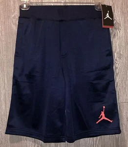 NIKE JORDAN Jumpman Therma Fit Dk Blue Basketball Shorts NEW Youth Boys Sz S M L - Picture 1 of 8