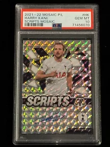 2021 Mosaic P/L Scripts Mosaic Autograph Harry Kane PSA GEM MINT 10 (pop: 20) - Picture 1 of 2