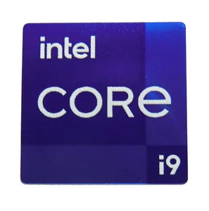 Intel Core i9 11th Generation Sticker 14 x 14mm Rocket Lake Badge For Laptop - Picture 1 of 1