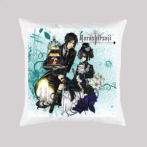 Kuroshitsuji Black Butler Ciel Sebastian Anime cuscino pillow 40X40 cm - Imagen 1 de 1