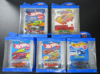 Lot 5 Hot Wheels 30th Ann. Sweet 16 Large Charge Woodie 65 Mustang Passion (c) - Image 1 of 4