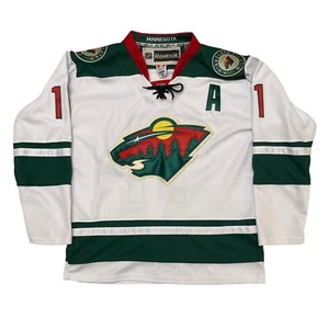 Minnesota Wild Zach Parise #11 Hockey Jersey Reebok Authentic 48 Fighting Strap - Picture 1 of 13