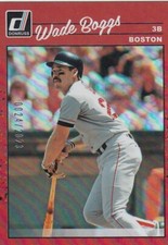 WADE BOGGS /2023 DONRUSS 1990 RETRO LEGENDS RED FOIL RED SOX #285 2023 PANINI