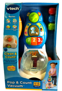 Vtech Clean & Count Pop & Count Vacuum Imitative Play Numbers Age 12 To 36 Month