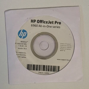 HP Officejet 6960 All-in-one Series Aio Driver Disk Installation Windows Apple - Picture 1 of 3