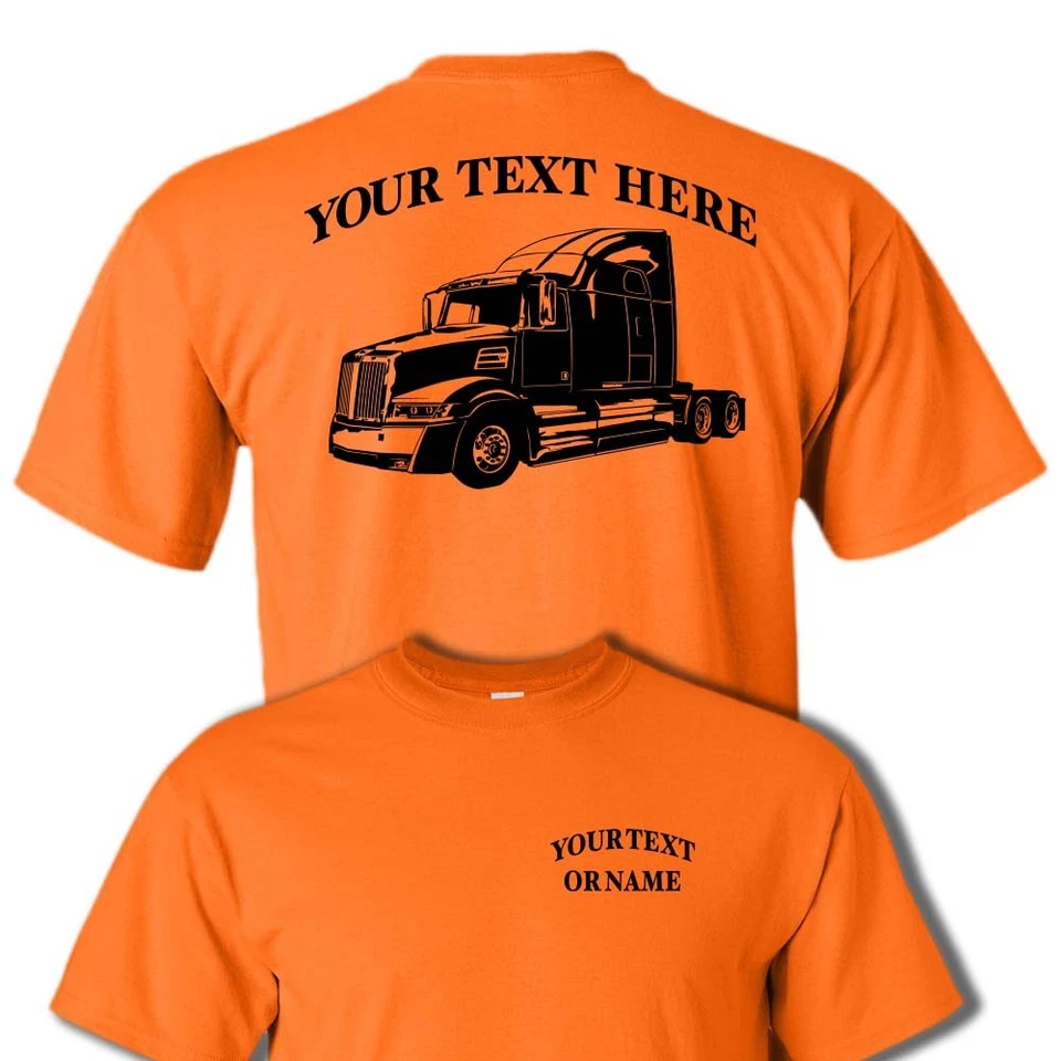 WESTERN STAR 5700 SEMI TRUCK - BIG RIG -PERSONALIZED CUSTOM T-SHIRT #BR013 - Imagem 1 de 1