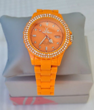 Toy Watch Company Ladies ORANGE Crystal Dial/Bezel MINT CONDITION Watch