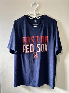 Men’s Blue Large MLB Boston Red Sox Genuine Merchandise T Shirt 100% Polyester - Picture 1 of 6