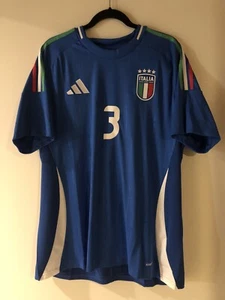 Italy Italia Adidas Home Soccer Jersey Shirt 24/25 #3 Dimarco 2XL Inter Milan - Picture 1 of 9