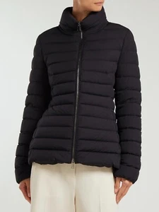 Women's MONCLER Guillemot Quilted Down Puffer Jacket Coat Black fits 0 XS - Picture 1 of 14