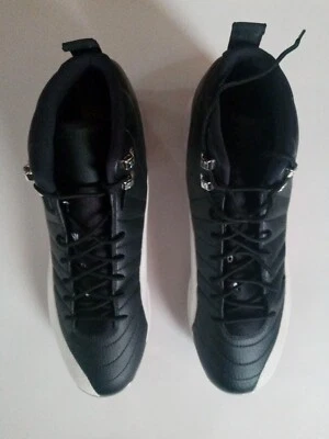 Hombres talla 15 NIKE AIR JORDAN XII 12 RETRO METAL NEGRO-ROJO TACOS DE BÉISBOL  Foto 1 de 4
