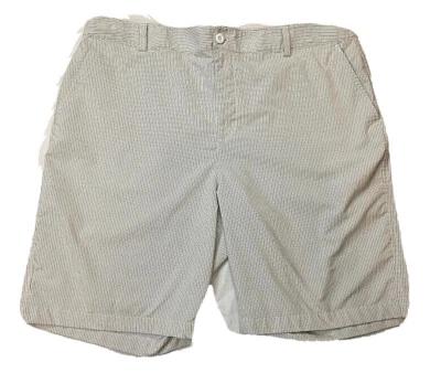 Pantalones Cortos de Golf Under Armour Performance Para Hombre Frente Plano Tostado Blanco Rayas Talla 40R Foto 1 de 4