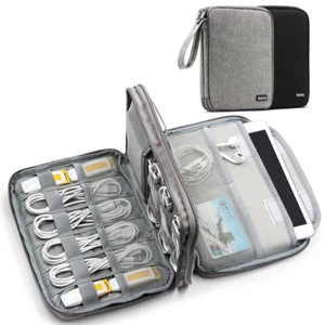 Travel Cable Accessories Bag USB Drive Charger Organizer Portable Storage Pouch - Picture 1 of 24