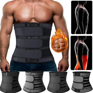 Men's Waist Trainer Body Shaper Slimming Sweat Sauna Tummy Control Trimmer Belt