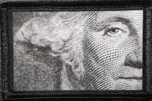 George Washington Face One Dollar Bill Morale Patch Tactical Military USA - Picture 1 of 12