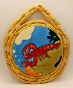 Red Lobster Ceramic Hanging Tile Trivet - Picture 1 of 5