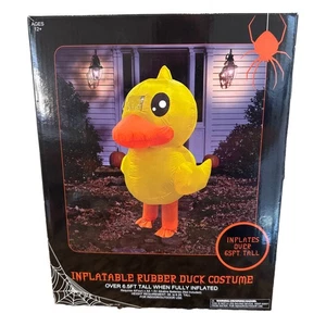 7ft Inflatable Rubber Duck Costume Suit Halloween Kids/Adult Funny Cosplay Party - Picture 1 of 9